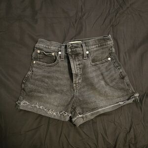 Madewell Charcoal Jean Shorts